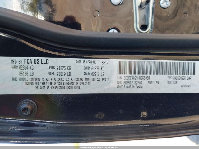 2017 CHRYSLER 300 2C3CCAAG9HH665058 Photo 8