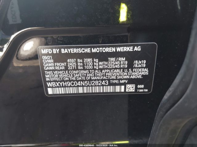 2022 BMW X2 WBXYH9C04N5U28243 Photo 8