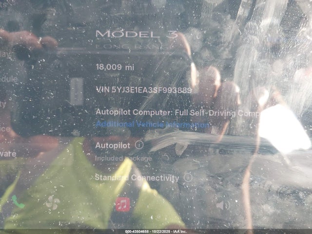 2025 TESLA MODEL 3 5YJ3E1EA3SF993889 Photo 6