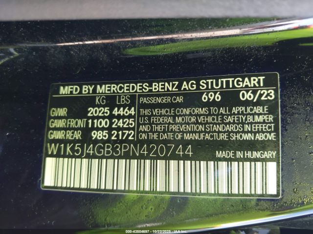 2023 MERCEDES-BENZ CLA 250 COUPE W1K5J4GB3PN420744 Photo 8