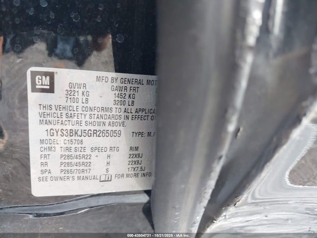 2016 CADILLAC ESCALADE 1GYS3BKJ5GR265059 Photo 8