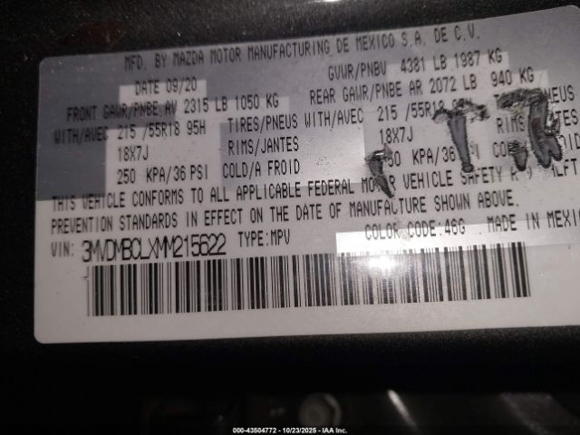 2021 MAZDA CX-30 3MVDMBCLXMM215622 Photo 8