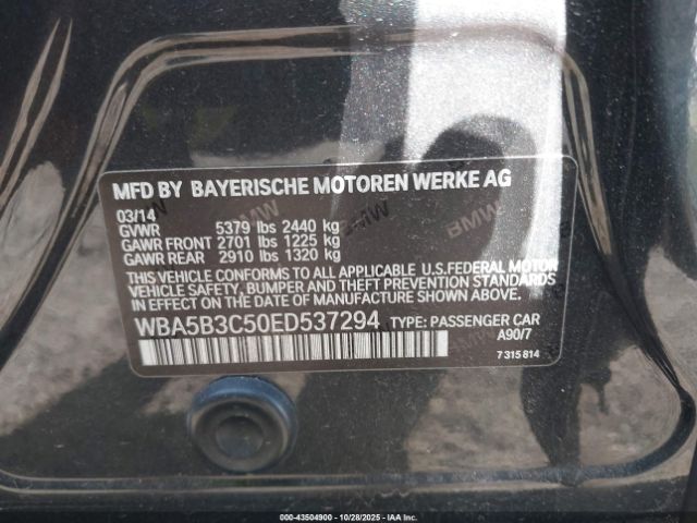 2014 BMW 535I WBA5B3C50ED537294 Photo 8