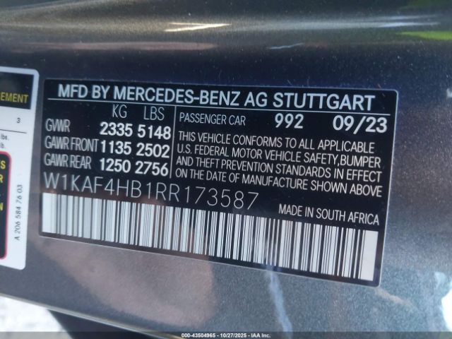 2024 MERCEDES-BENZ C 300 W1KAF4HB1RR173587 Photo 8