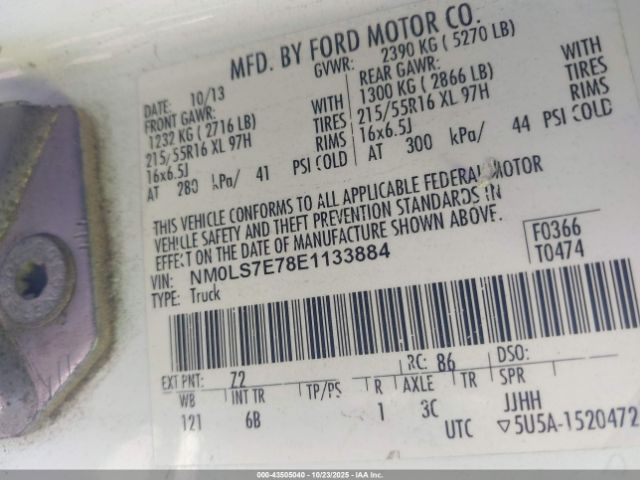 2014 FORD TRANSIT CONNECT NM0LS7E78E1133884 Photo 8