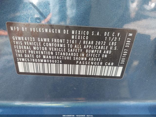 2021 VOLKSWAGEN JETTA 3VWC57BU9MM096024 Photo 8