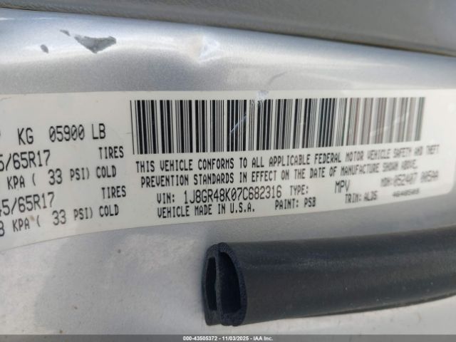 2007 JEEP GRAND CHEROKEE 1J8GR48K07C682316 Photo 8