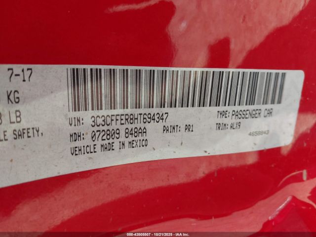 2017 FIAT 500C 3C3CFFER8HT694347 Photo 8