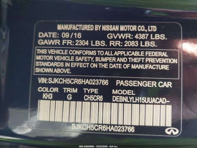 2017 INFINITI QX30 SJKCH5CR6HA023766 Photo 8