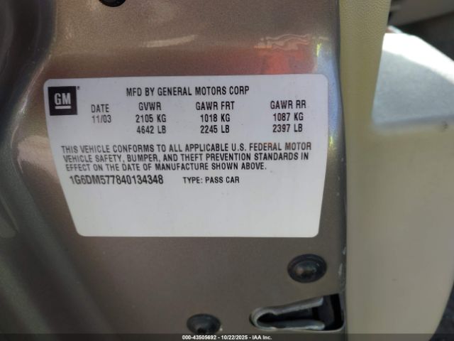 2004 CADILLAC CTS 1G6DM577840134348 Photo 8