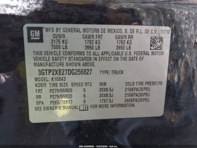 2013 GMC SIERRA 1500 3GTP2XE27DG256827 Photo 8