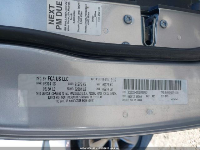 2016 DODGE CHARGER 2C3CDXHG5GH234902 Photo 8