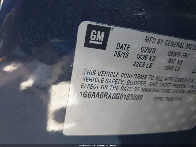 2016 CADILLAC ATS 1G6AA5RA0G0183889 Photo 8