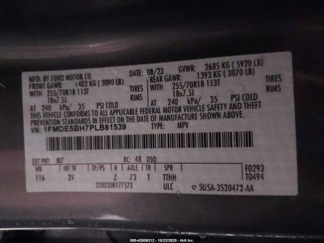 2023 FORD BRONCO 1FMDE5BH7PLB81539 Photo 8