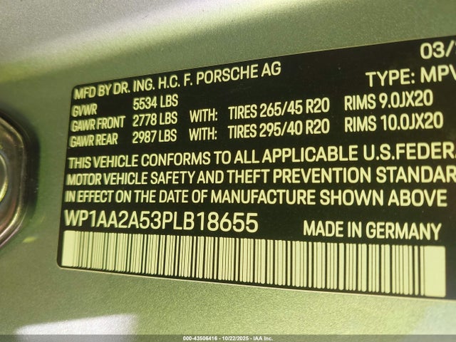 2023 PORSCHE MACAN WP1AA2A53PLB18655 Photo 8