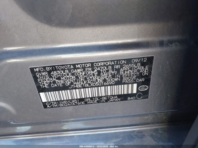 2013 LEXUS GS 350 JTHBE1BLXD5016690 Photo 8