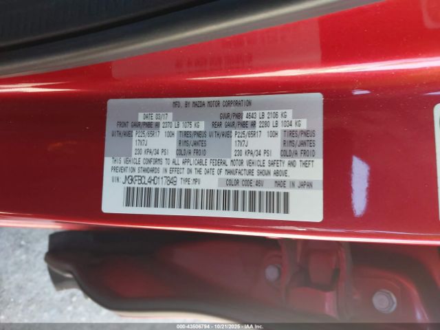 2017 MAZDA CX-5 JM3KFBCL4H0117849 Photo 8