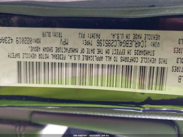 2020 JEEP GRAND CHEROKEE 1C4RJEBG4LC295196 Photo 8