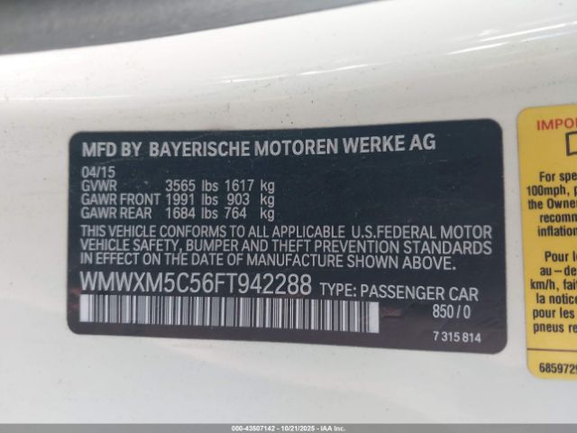 2015 MINI HARDTOP WMWXM5C56FT942288 Photo 8