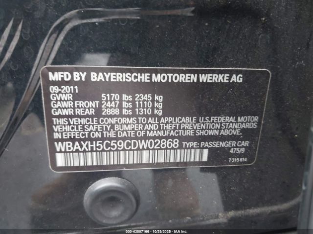 2012 BMW 528I WBAXH5C59CDW02868 Photo 8