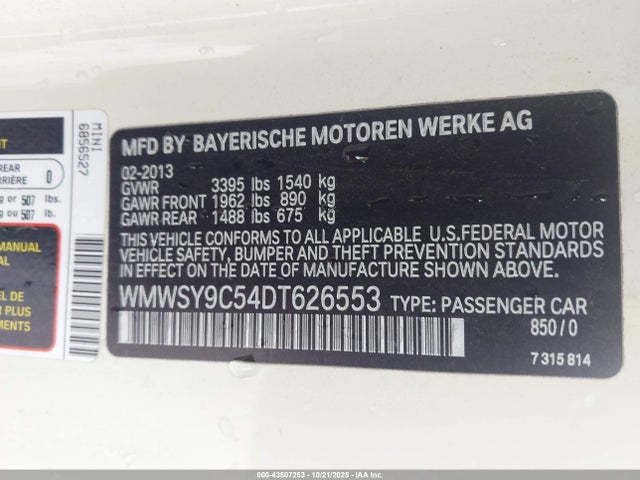 2013 MINI ROADSTER WMWSY9C54DT626553 Photo 8