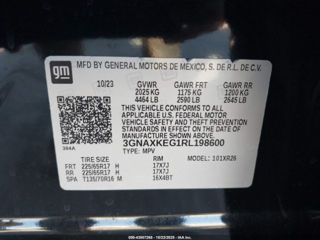 2024 CHEVROLET EQUINOX 3GNAXKEG1RL198600 Photo 8