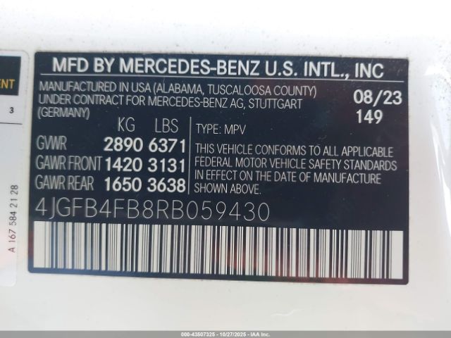 2024 MERCEDES-BENZ GLE 350 4JGFB4FB8RB059430 Photo 8