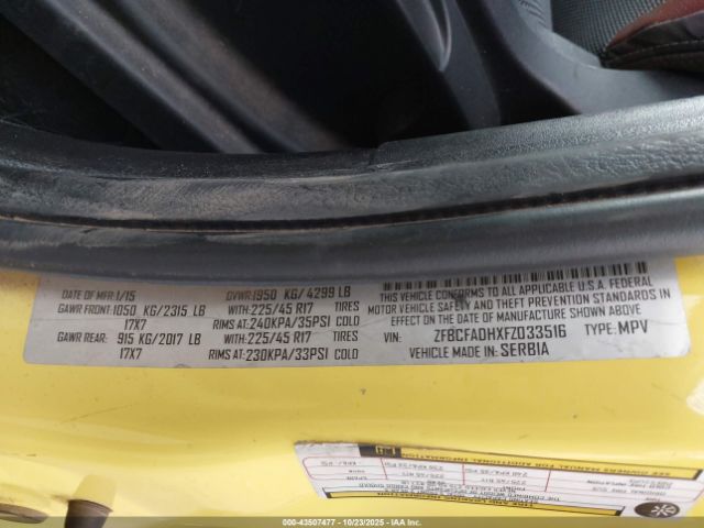 2015 FIAT 500L ZFBCFADHXFZ033516 Photo 8