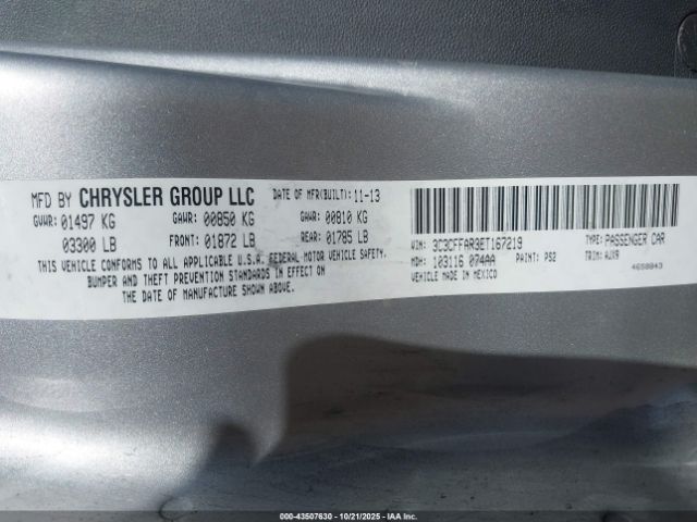 2014 FIAT 500 3C3CFFAR3ET167219 Photo 8