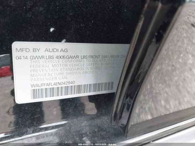 2014 AUDI A4 WAUFFAFL4EN042940 Photo 8