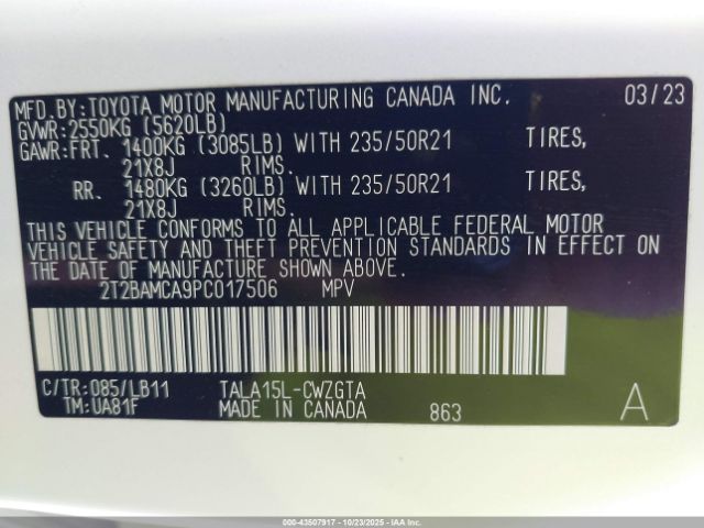 2023 LEXUS RX 350 2T2BAMCA9PC017506 Photo 8