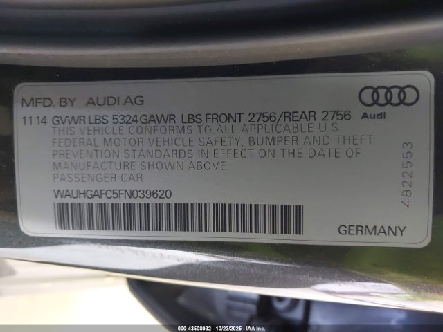 2015 AUDI A6 WAUHGAFC5FN039620 Photo 8