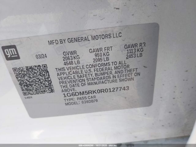 2024 CADILLAC CT5 1G6DM5RK0R0127743 Photo 8