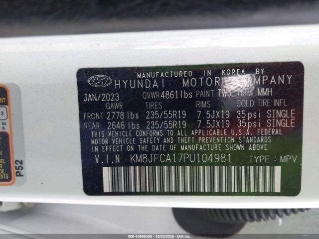 2023 HYUNDAI TUCSON HYBRID KM8JFCA17PU104981 Photo 8