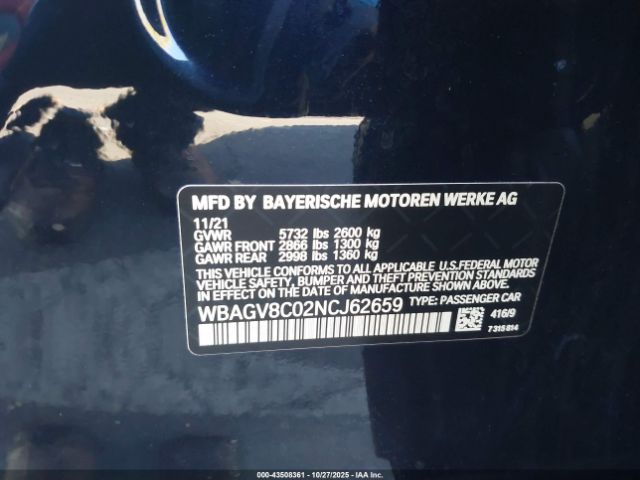 2022 BMW M850I GTAN COUPE WBAGV8C02NCJ62659 Photo 8