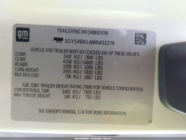 2021 CADILLAC ESCALADE 1GYS4BKL6MR433270 Photo 8