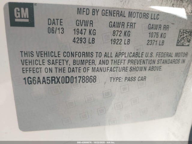 2013 CADILLAC ATS 1G6AA5RX0D0178868 Photo 8