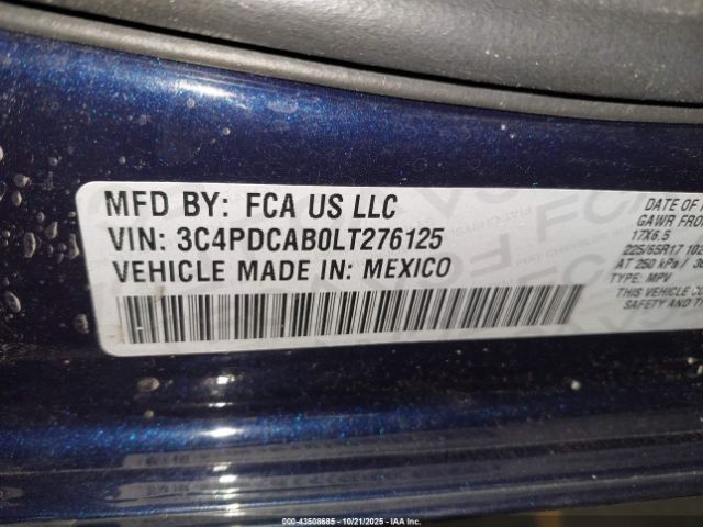 2020 DODGE JOURNEY 3C4PDCAB0LT276125 Photo 8