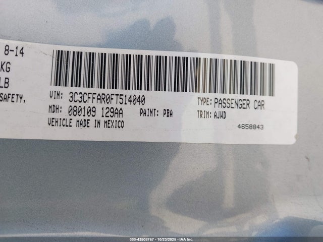 3C3CFFAR0FT514040 Fiat 500 POP