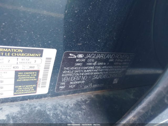 2017 JAGUAR XE SAJAD4BG3HA962052 Photo 8