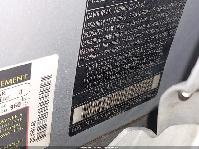 2017 JAGUAR F-PACE SADCM2BV9HA499140 Photo 8