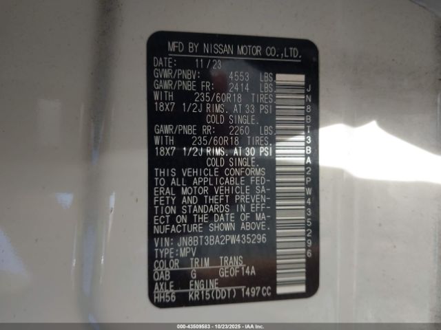 2023 NISSAN ROGUE JN8BT3BA2PW435296 Photo 8