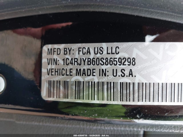 1C4RJYB60S8659298 Jeep Grand Cherokee 4xe