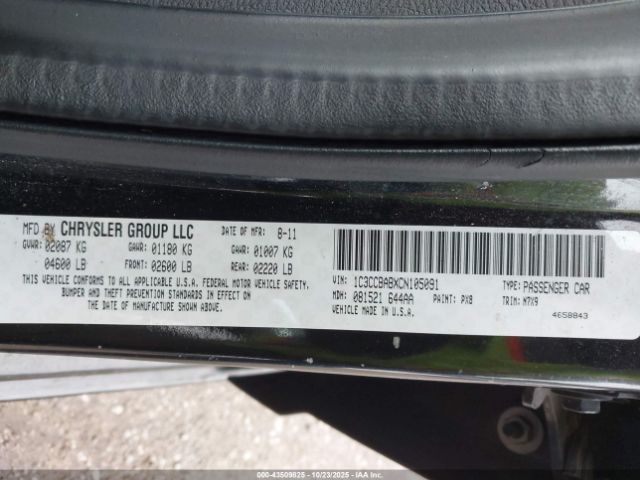 2012 CHRYSLER 200 1C3CCBABXCN105091 Photo 8