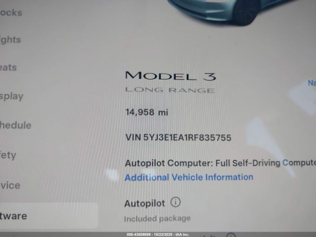 2024 TESLA MODEL 3 5YJ3E1EA1RF835755 Photo 6