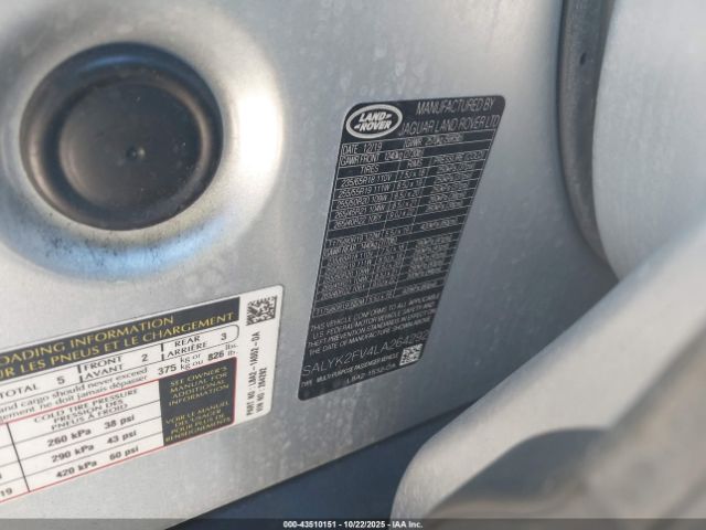 2020 LAND ROVER RANGE ROVER VELAR SALYK2FV4LA264292 Photo 8