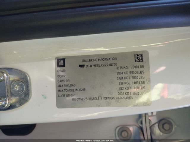 2019 GMC SIERRA 1500 1GTP9EELXKZ218790 Photo 8