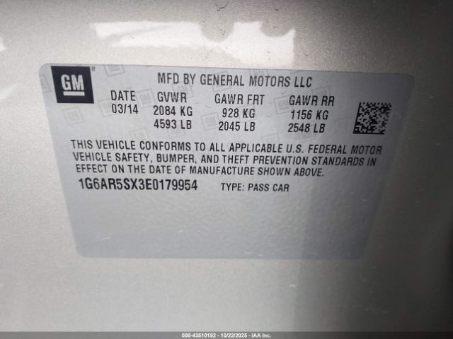 2014 CADILLAC CTS 1G6AR5SX3E0179954 Photo 8