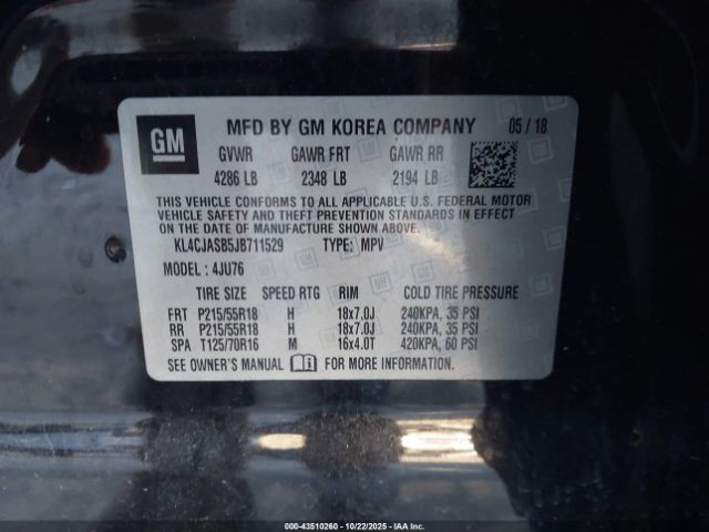 2018 BUICK ENCORE KL4CJASB5JB711529 Photo 8