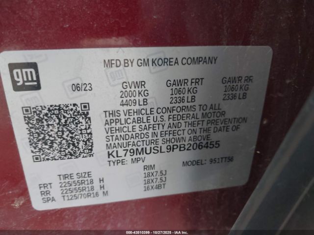 2023 CHEVROLET TRAILBLAZER KL79MUSL9PB206455 Photo 8